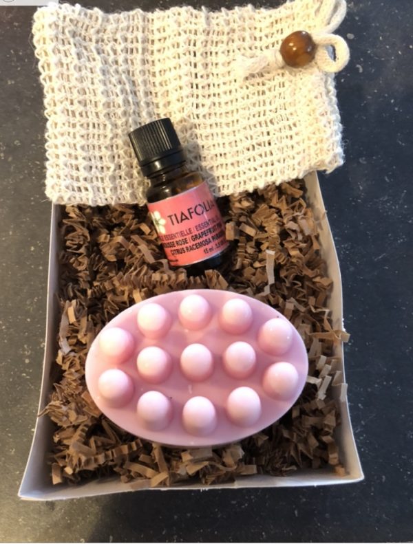 Boîte cadeau massage rose